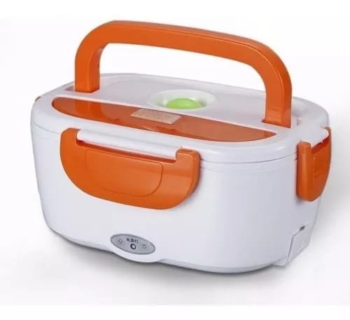 Lancheira elétrica portátil de aquecimento rápido 110v cor laranja