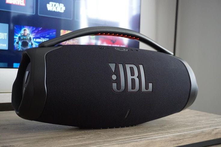 Caixa De Som Speaker Boombox 3 Portátil BT Com Alça (versão alternativa)