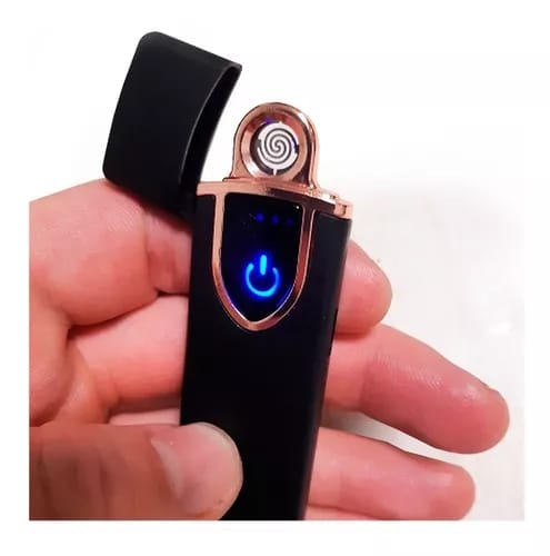 Isqueiro Acendedor Recarregável USB Eletrônico Premium Luxo Touch