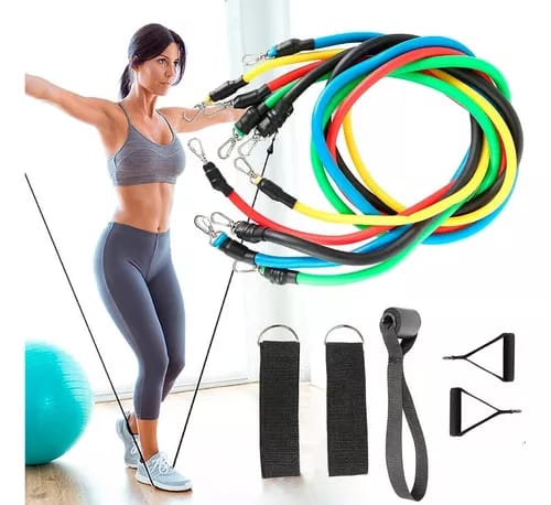 Kit Elásticos Extensores para Treino Funcional
