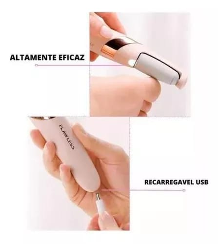 Lixa Elétrica para Pés USB Recarregável